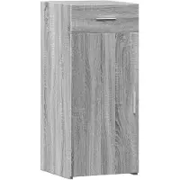 vidaXL Dressoir 40x42,5x93 cm bewerkt hout grijs sonoma eikenkleur