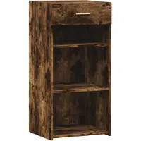 vidaXL Dressoir 45x42,5x93 cm bewerkt hout gerookt eikenkleurig