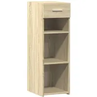 vidaXL Dressoir 30x42,5x93 cm bewerkt hout sonoma eikenkleurig
