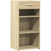 vidaXL Dressoir 45x42,5x93 cm bewerkt hout sonoma eikenkleurig
