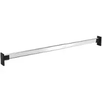 vidaXL Kledingroedes 2 st telescopisch 58-100 cm zilverkleurig
