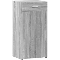 vidaXL Dressoir 45x42,5x93 cm bewerkt hout grijs sonoma eikenkleurig