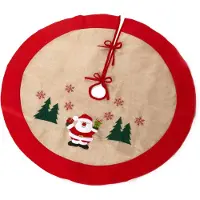 Heitmann Ronde kerstboomrok - Kerstboomkleed - Boomdeken - Kerstman - 90 x 90 cm
