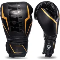 King Kickbokshandschoenen Thor - Leer - Zwart