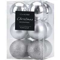Mondex Set van kerstballen, Ø 6 cm, 12 stuks