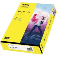 Tecno Kopierpapier colors gelb DIN A4 160 g/qm 250 Blatt