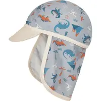 Playshoes Uv-beschermende Peaked Cap Dino Allover Blauw | Maat: 51 cm