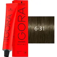 Schwarzkopf Haarverven Igora Royal CoolsPermanent Color Cream 6-31 Donkerblond Mat Cendré