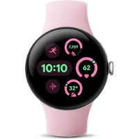 Google Pixel Watch 3 (2024) | 41 mm | 4G | zilver | Rose Quartz