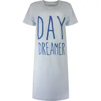 Temptation Dames Bigshirt - Day Dreamer Tekst - Licht Blauw - Maat XXL