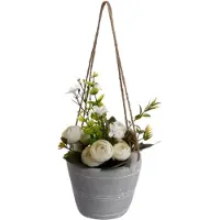 Atmosphera Kunstbloemen in pot ROZEN, 18 cm