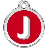Red Dingo Hondenpenning 20 mm letter J