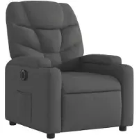 vidaXL Fauteuil verstelbaar elektrisch stof zwart