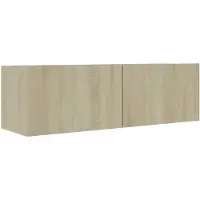 vidaXL TV-kast Sonoma-eikenhout, 100x30x30 cm, houtvezel