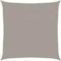 vidaXL Zonnezeil 160 g/m² vierkant 2x2 m HDPE lichtgrijs
