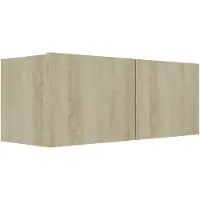 vidaXL Tv-meubel 80x30x30 cm bewerkt hout sonoma eikenkleurig