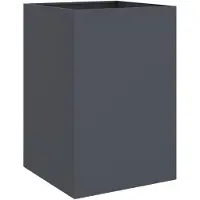 vidaXL Plantenbak 52x48x75 cm staal antracietkleurig