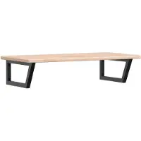 vidaXL Badkamer wandschap staal en massief eikenhout