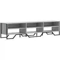 vidaXL Tv-meubel 180x34x41 cm bewerkt hout grijs sonoma eikenkleurig