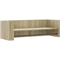 vidaXL Wandschap 100x35x30,5 cm bewerkt hout sonoma eikenkleurig