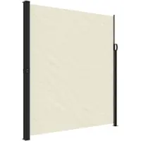vidaXL Windscherm uittrekbaar 220x500 cm crèmekleurig