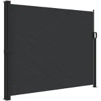 vidaXL Windscherm uittrekbaar 160x500 cm zwart