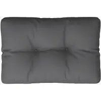 vidaXL Palletkussen 50x40x12 cm stof antracietkleurig