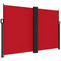 vidaXL Windscherm uittrekbaar 160x1200 cm rood