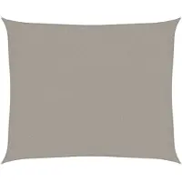 vidaXL Zonnezeil 160 g/m² rechthoekig 2,5x3 m HDPE lichtgrijs