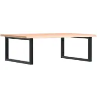 vidaXL Badkamer wandschap staal en massief eikenhout