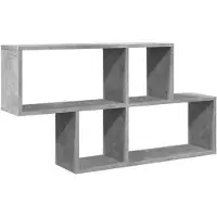 vidaXL Wandschap 100x20x53 cm bewerkt hout betongrijs