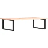 vidaXL Badkamer wandschap staal en massief eikenhout