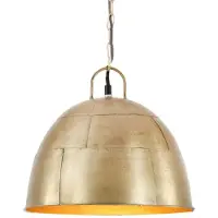 vidaXL Hanglamp industrieel vintage rond 25 W E27 31 cm messingkleurig