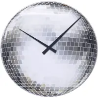 Nextime Disco wandklok zilver Ø 43 cm
