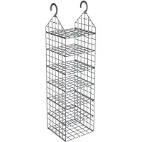 vidaXL Kastorganiser hangend met 7 schappen
