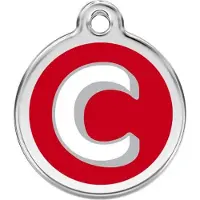 Red Dingo Hondenpenning 20 mm letter C