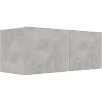 vidaXL Tv-meubel 80x30x30 cm bewerkt hout betongrijs