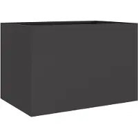vidaXL Plantenbak 62x47x46 cm staal zwart