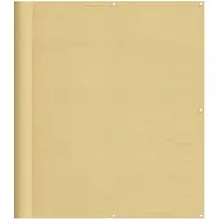 vidaXL Balkonscherm 120x400 cm 100% oxford polyester zandkleurig