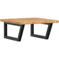 vidaXL Badkamer wandschap staal en massief eikenhout