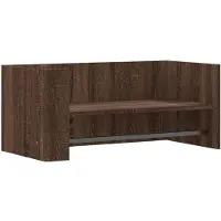 vidaXL Wandschap 70,5x35x30,5 cm bewerkt hout bruin eikenkleurig