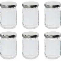 COSY&TRENDY 18x stuks voorraadpotten/inmaakpotten met metalen schroefdop 156 ml - weckpotten/conservenpotten