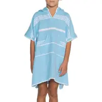Lalay Kids zwemponcho Leyla turquoise van Lalay - maat 2-3 jaar t/m 10-11 jaar
