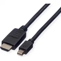 Roline Mini DisplayPort Kabel, Mini DP - HDMI, M/M, zwart, 3 m