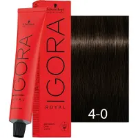 Schwarzkopf Professional Igora Royal Cools Permanente kleuring 60 ml 4-0 Medium Brown Natural