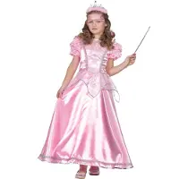 Coppens Prinsessen jurk lang roze - 100 pct polyester - Sprookjes | Maat 128