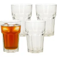 Excellent houseware 4x Drink water glazen 360 ml - drinkglazen