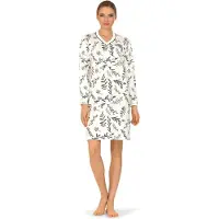 Comtessa Ascafa Nachthemd 'Winter Leaves' - Dames Nachtmode - Lange Mouw - Maat 42