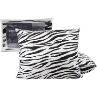 HappyBed Zebra 60x70 - kussensloop set 2 stuks - 100% microvezel - Met rits sluiting