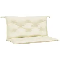 vidaXL Tuinbankkussens 2 st 100x50x7 cm oxford stof crèmekleurig